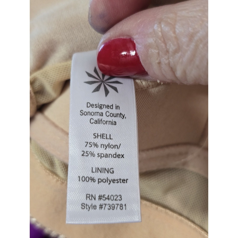 Athleta Beach Womens Size Medium Swim Dress Purple Modest Built-in Bra Modest - Picture 11 of 13